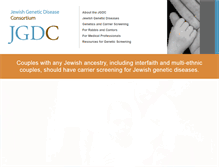 Tablet Screenshot of jewishgeneticdiseases.org